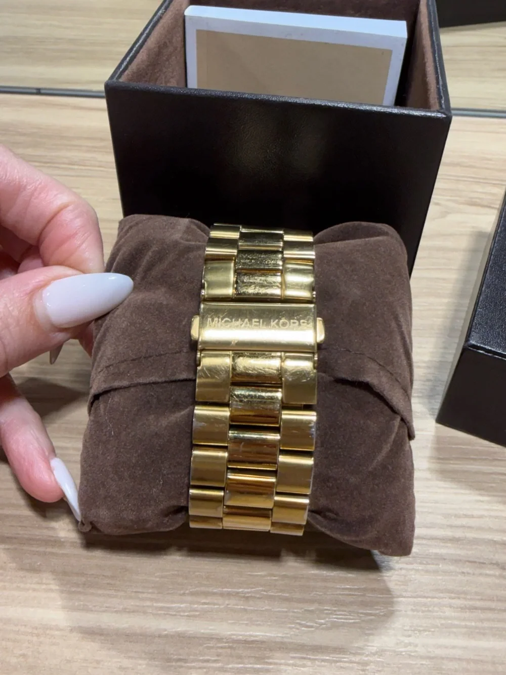 Michael Kors Oversized Gold Chronograph Watch